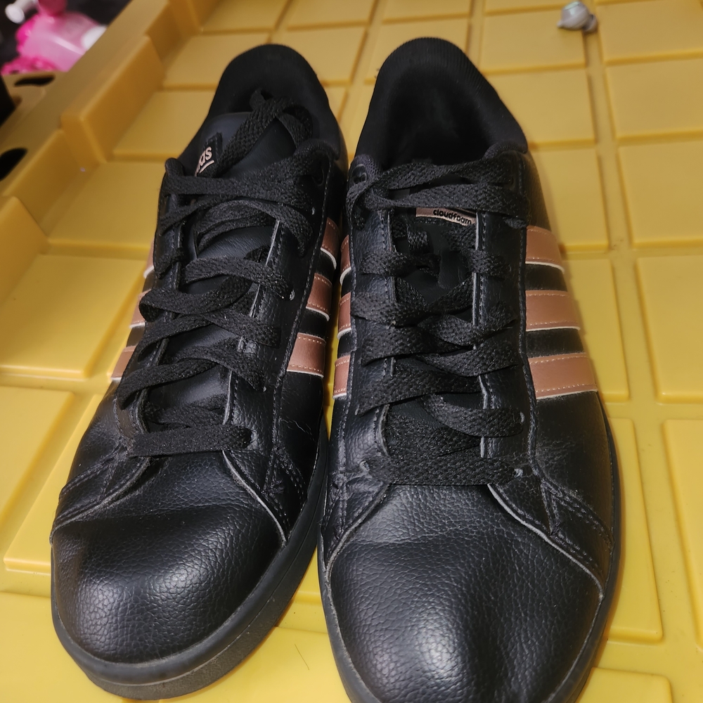 Adidas Men's Black and Brown Sneakers